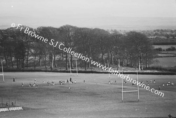 CLONGOWES WOOD COLLEGE  PLAYING FIELDS FROM ROOF OF NEW BUILDING